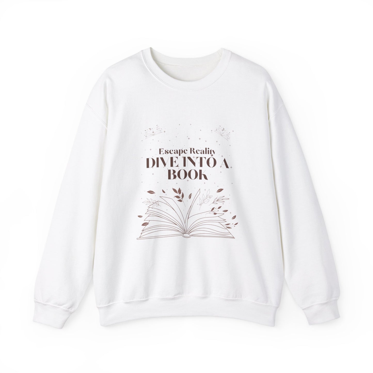 ESCAPE REALITY DIVE INTO A BOOK SWEATSHIRT